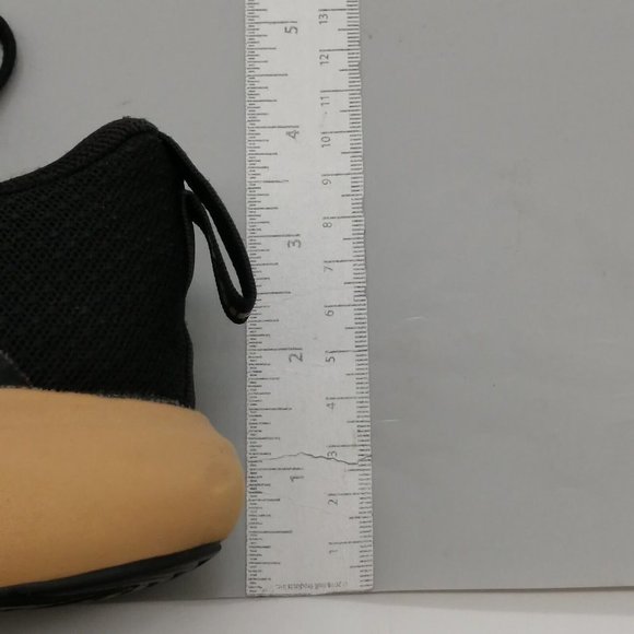 Adidas Womens Sneaker Black Tan Mesh Lace Up Walking Shoe Round Toe Low Top 4 - Picture 7 of 9